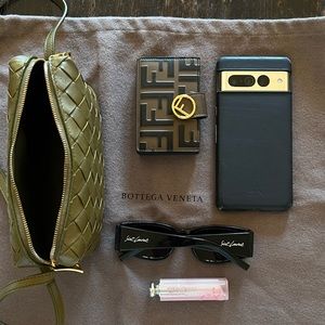 Bottega Veneta - Leather Woven Crossbody Bag w/dust bag